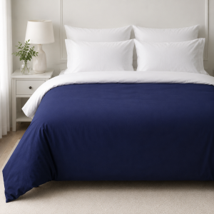 Cearceaf pentru pilota Kotonia Home, 100% bumbac, ranforce color uni, bleumarin