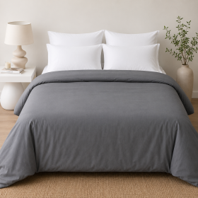 Cearceaf pentru pilota Kotonia Home, 100% bumbac, ranforce color uni, gri