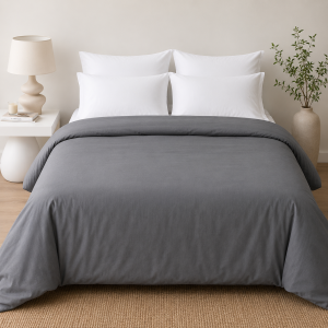 Cearceaf pentru pilota Kotonia Home, 100% bumbac, ranforce color uni, gri