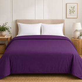 Cearceaf pentru pilota Kotonia Home, 100% bumbac, ranforce color uni, mov