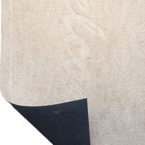 Covoras intrare - Welcome uni, 45x75 cm, antiderapant 100% pvc, bej - imagine 2