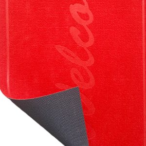 Covoras intrare - Welcome uni, 45x75 cm, antiderapant 100% pvc, rosu - imagine 2