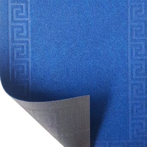 Covoras intrare antiderapant - Decor Greek Border uni, 45x75 cm, 100% pvc, albastru - imagine 2