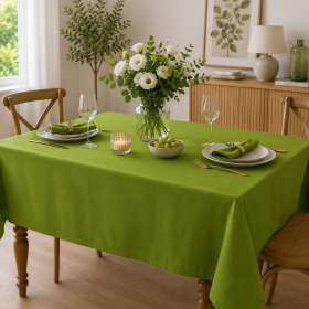 Fata de masa Kotonia Home - Delice Verde, creton impermeabil, 100% bumbac