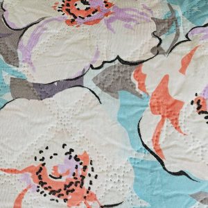 Pachet 2 perne matlasate Kotonia Home - 50x70 cm, 630 gr/buc, decor floral 01 - imagine 3