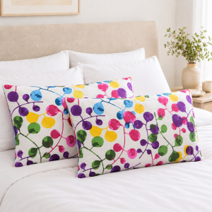 Pachet 2 perne matlasate Kotonia Home - 50x70 cm, 630 gr/buc, decor multicolor 09 - imagine 2