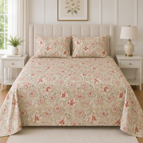 Pachet cearceaf de pat 220x240 + 2 fete de perna 50x70 cm, tesatura clasica neteda, 100% bumbac, 031