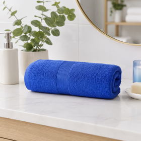 Prosop Kotonia Home Deco - 50x90 cm, 100% bumbac, albastru
