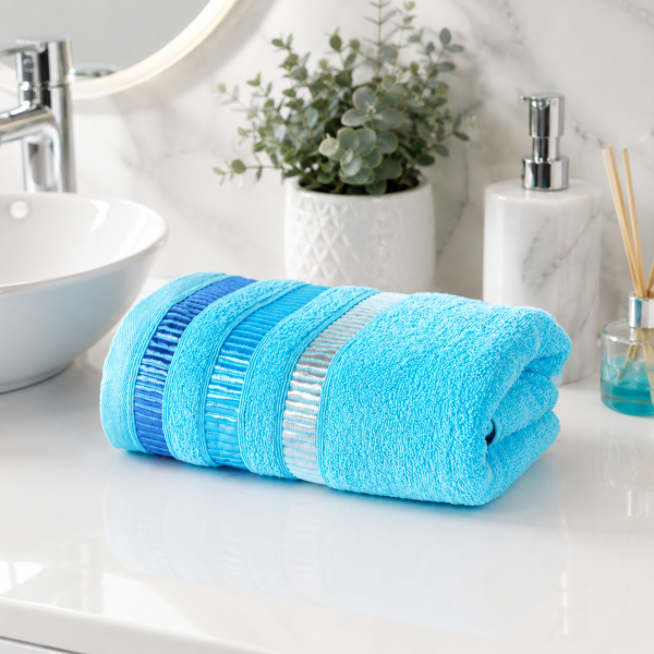 Prosop Kotonia Home - Pastel Ingie, 100% Bumbac, turquoise