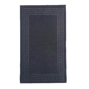 Covoras intrare antiderapant - Decor Greek Border uni, 45x75 cm, 100% pvc, gri antracit - imagine 2