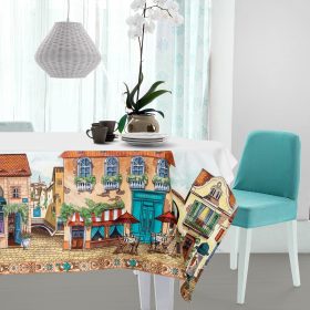 Fata de masa Kotonia Home - 70% bumbac, 30% poliester, Old Town cu imprimeu digital