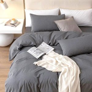 Cearceaf pentru pilota Kotonia Home, 100% bumbac, ranforce color uni, gri - imagine 2