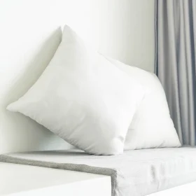 Pachet 2 perne Kotonia Home - 40x40 cm,  cu umplutura puf siliconizat, albe