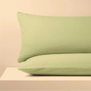 Set 2 Fete de perna Kotonia Home, 100% bumbac, ranforce color uni,  dimensiunea 50x80 cm, verde olive - imagine 2