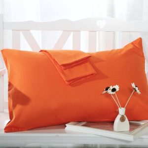 Set 2 Fete de perna Kotonia Home, 100% bumbac, ranforce color uni,  dimensiunea 50x80 cm, orange - imagine 2
