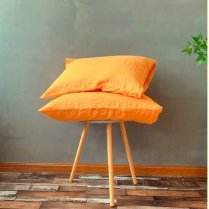 Set 2 Fete de perna Kotonia Home, 100% bumbac, ranforce color uni,  dimensiunea 50x80 cm, orange