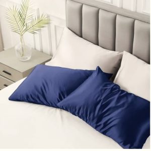 Set 2 Fete de perna Kotonia Home, 100% bumbac, ranforce color uni,  dimensiunea 50x80 cm, albastru