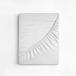Husa cu elastic pentru pat Kotonia Home - Ranforce, 100% bumbac, alba - imagine 6