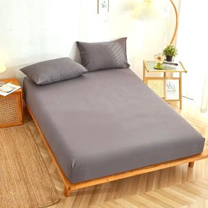 Husa pat Kotonia Home - Ranforce color uni, 100% bumbac, gri - imagine 9