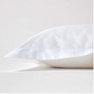 Set 2 Fete de perna Kotonia Home Hotel - Olandina cu rame decorative Oxford, 100% bumbac, alb - imagine 2