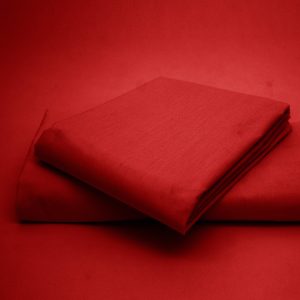 Cearceaf pentru pilota Kotonia Home, 100% bumbac, ranforce color uni, rosu - imagine 3