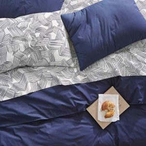 Set 2 Fete de perna Kotonia Home, 100% bumbac, ranforce color uni, bleumarin