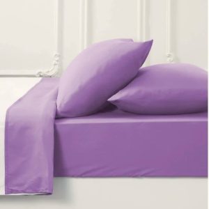 Husa pat Kotonia Home - Ranforce color uni, 100% bumbac, lila - imagine 3