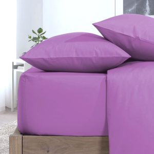 Husa pat Kotonia Home - Ranforce color uni, 100% bumbac, lila