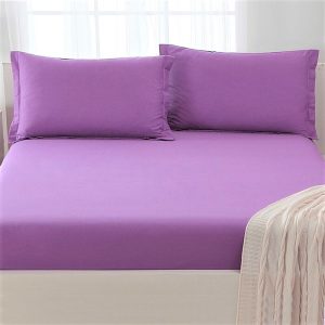 Husa pat Kotonia Home - Ranforce color uni, 100% bumbac, lila - imagine 6