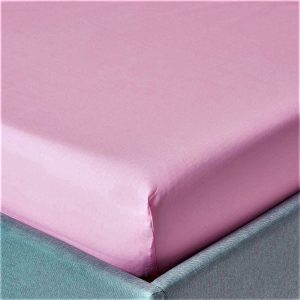 Husa pat Kotonia Home - Ranforce color uni, 100% bumbac, roz