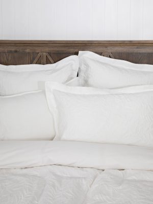 Set 2 Fete de perna Kotonia Home Hotel - Olandina cu rame decorative Oxford, 100% bumbac, alb - imagine 4
