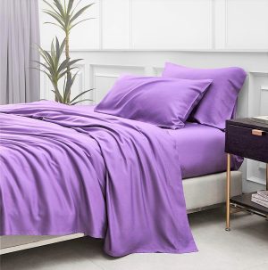 Husa pat Kotonia Home - Ranforce color uni, 100% bumbac, lila - imagine 7