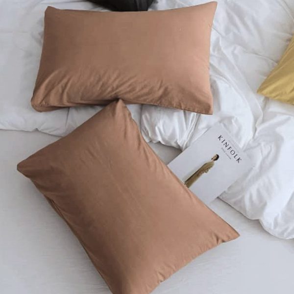 Set 2 Fete de perna Kotonia Home, 100% bumbac, ranforce color uni, maro