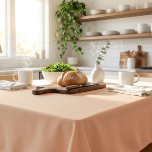 Fata de masa Kotonia Home - Delice, creton impermeabil, 100% bumbac, bej - imagine 2
