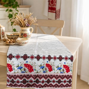 Napron decorativ pentru masa kotonia Home - Rustic, 100% bumbac 45x150 cm, T39 - imagine 2