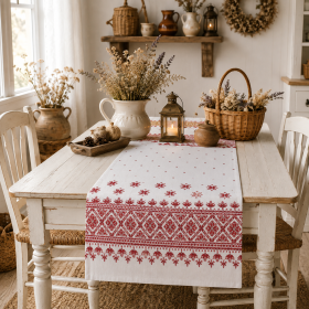 Napron decorativ pentru masa kotonia Home - Rustic, 100% bumbac 45x150 cm, T42