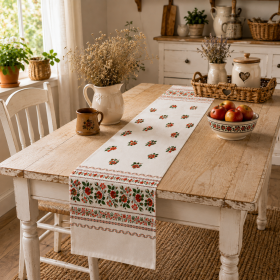 Napron decorativ pentru masa kotonia Home - Rustic, 100% bumbac 45x150 cm, T44