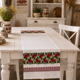 Napron decorativ pentru masa kotonia Home - Rustic, 100% bumbac 45x150 cm, T45