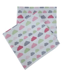 Pachet 2 fete perna, 40x40 cm - ranforce imprimat, 100% bumbac - R04