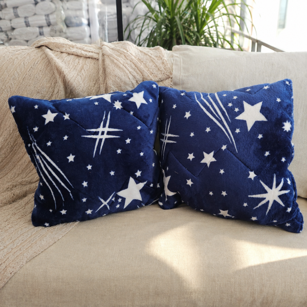 Pachet 2 perne decor cocolino 40x40 cm, Deco microfibra - 03