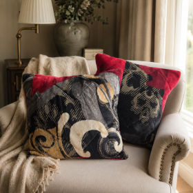 Pachet 2 perne decor cocolino 40x40 cm, Deco microfibra - 07
