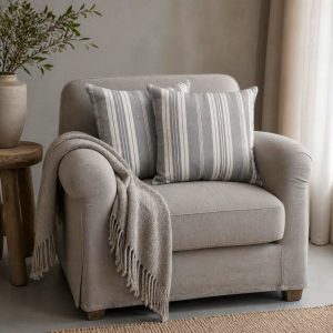Pachet 2 perne decorative Kotonia Home - 40x40 cm, creton impermeabil 100% bumbac, decor geometric 29