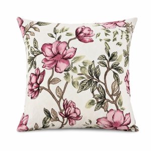 Pachet 2 perne decorative Kotonia Home - 40x40 cm, creton impermeabil 100% bumbac, decor floral 34 - imagine 2