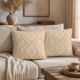 Pachet 2 perne decorative Kotonia Home - 40x40 cm, creton impermeabil 100% bumbac, decor geometric 30
