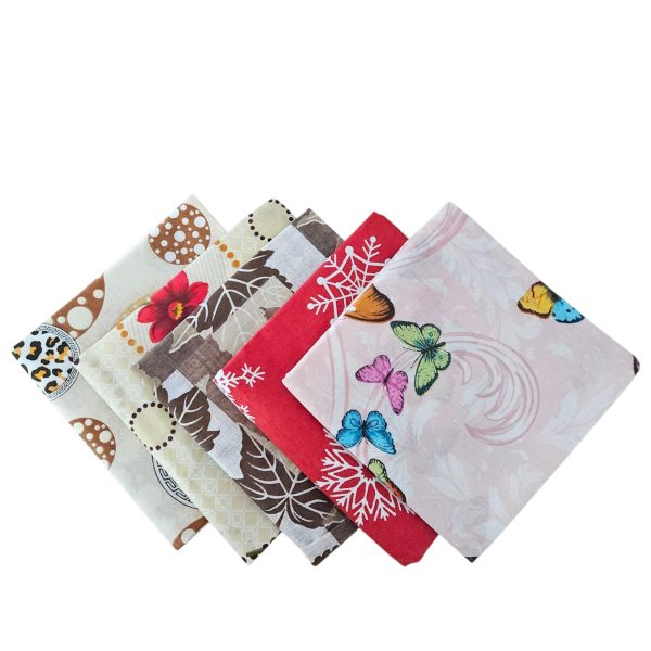 Pachet 5 Fete de perna Kotonia Home, 40x40 cm, tesatura neteda, multicolor N38