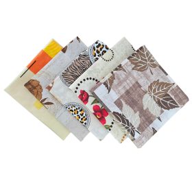 Pachet 5 Fete de perna Kotonia Home, 40x40 cm, tesatura neteda, multicolor N39