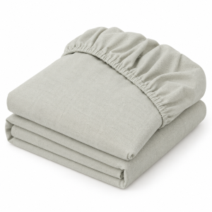Husa pat cu elastic Kotonia Home - Ranforce La-viva color uni, bej - imagine 2