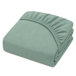 Husa pat cu elastic Kotonia Home - Ranforce La-viva color uni, denim - imagine 2