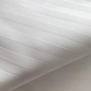 Lenjerie de pat Kotonia Home Hotel XXL, 100% bumbac, Damasc cu latime dungi 2 cm, alb - imagine 6