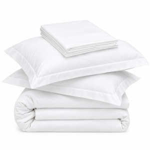 Lenjerie de pat Kotonia Home Hotel King Size,  Ranforce, 100% bumbac, alba - imagine 6
